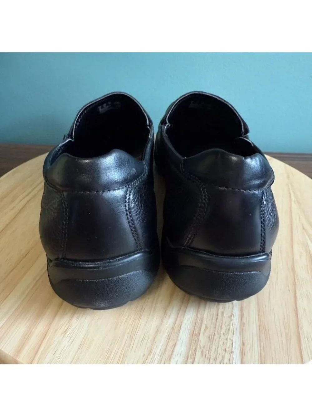 Bostonian Jolliet Mens Black Leather Loafers Size 13 M Duralite